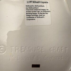 Vintage 1997 TREASURE CRAFT McDonald’s RONALD McDONALD Ceramic Cookie Jar